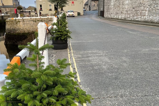 Christmas trees erected in Castletown