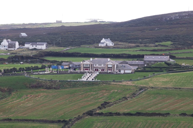 Ballaman House viewed from Bradda Head