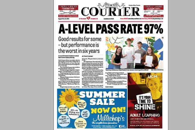 Courier front page