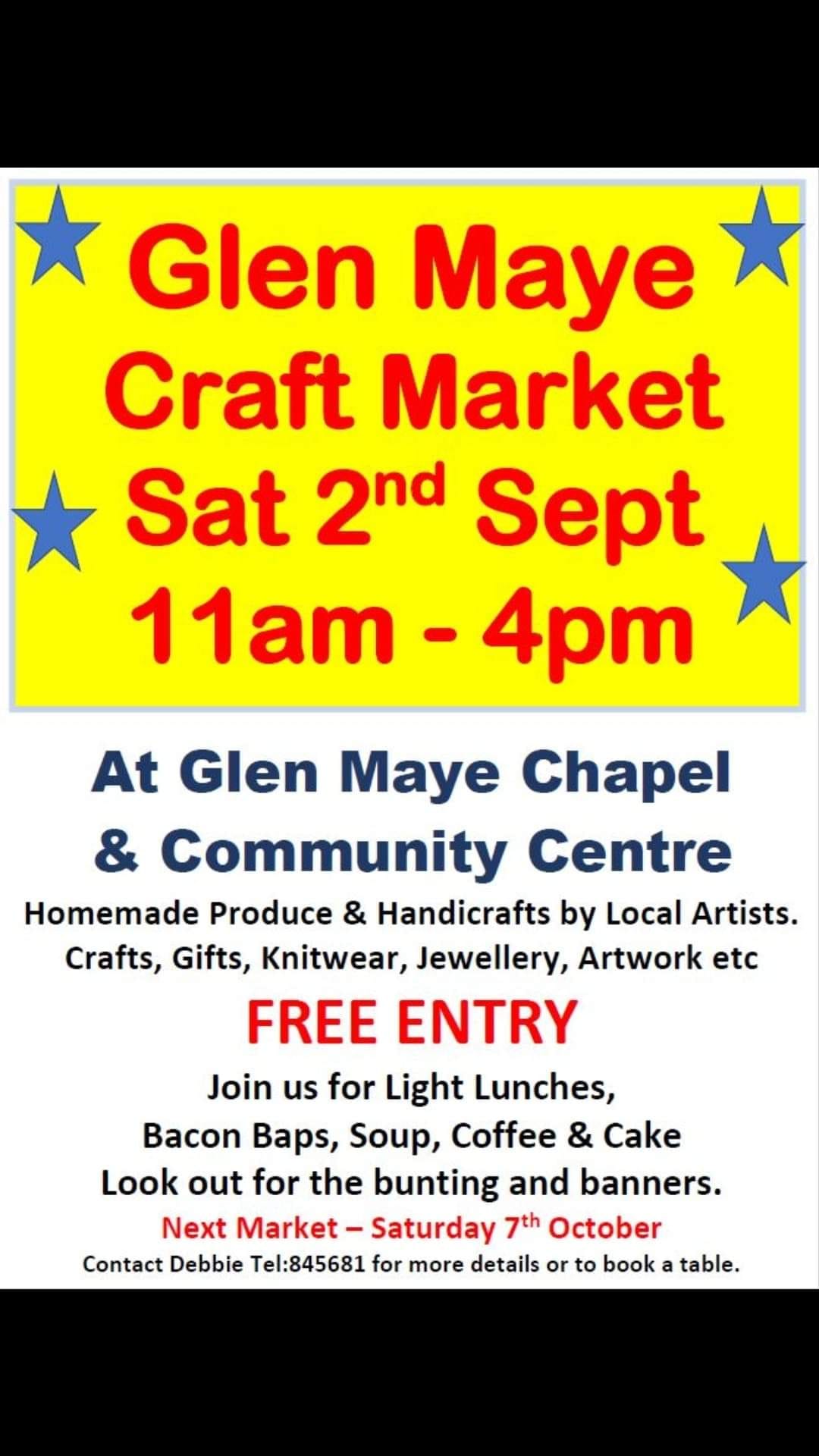 Craft market in Glen Maye