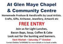 Glen Maye craft market this weekend
