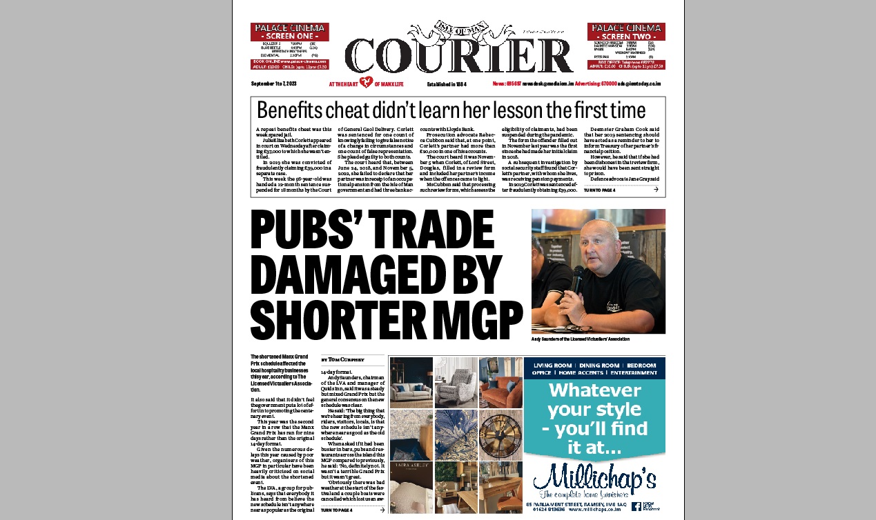 Read your Isle of Man Courier online right now
