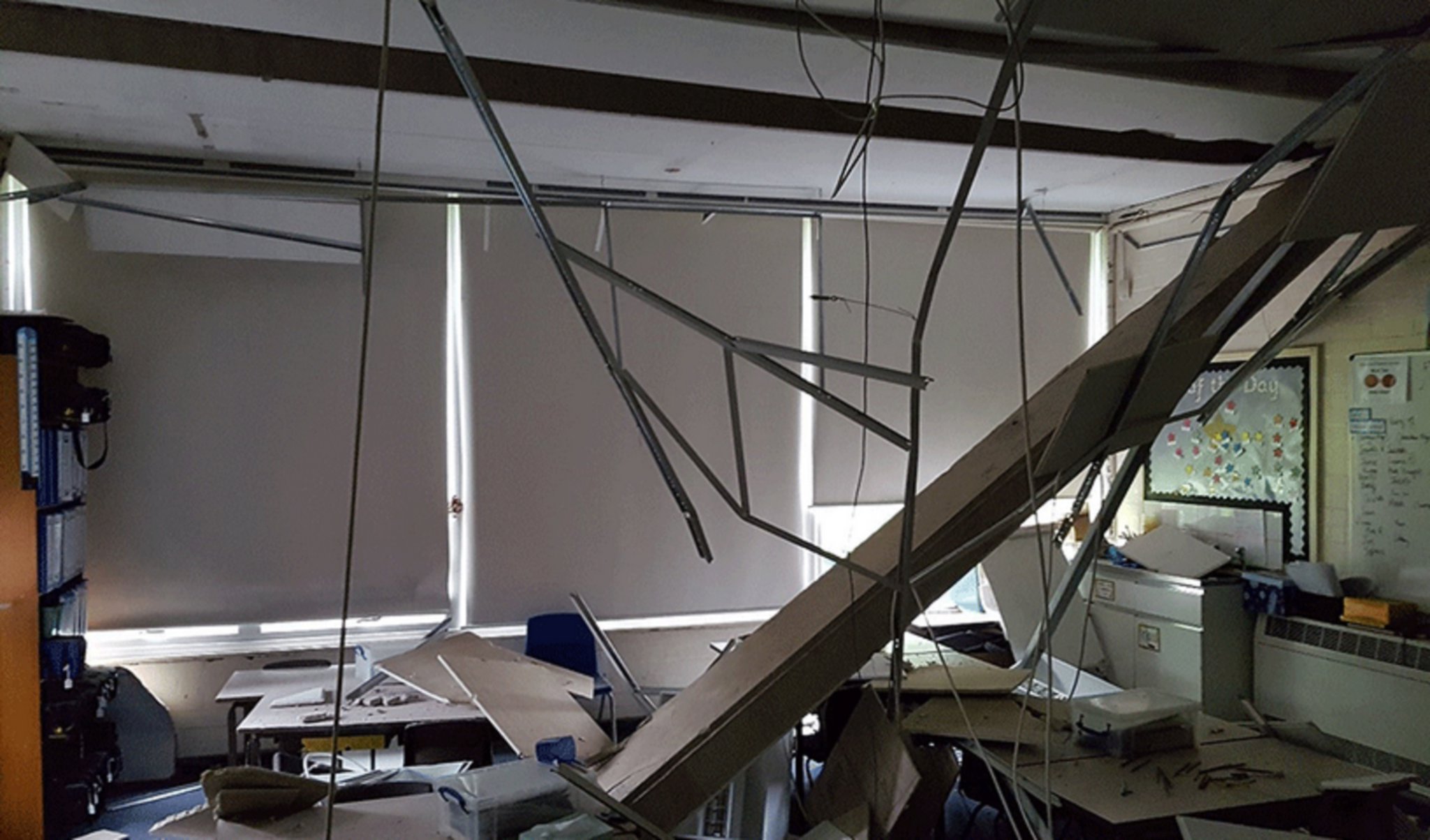 We’re not aware of dodgy concrete in schools