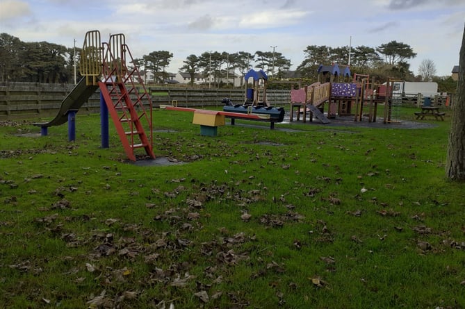 The current children's play area in Andreas