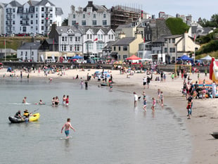 The bathing water quality at 17 Isle of Man beaches