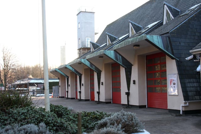 Motorist parked vehicle in front of station - blocking-in fire engines
