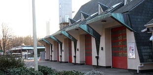 Motorist parked vehicle in front of station - blocking-in fire engines