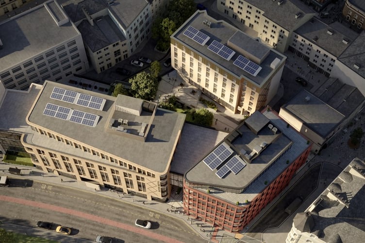 Artist's impression of potential development: Villiers Square, Douglas