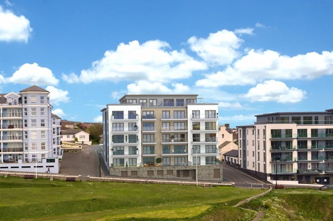 (Above) Artist's impression of potential development: Ocean Castle, Port Erin