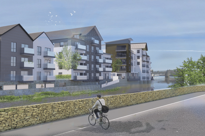 (Above) Artist's impression of potential development: Lake Road, Douglas