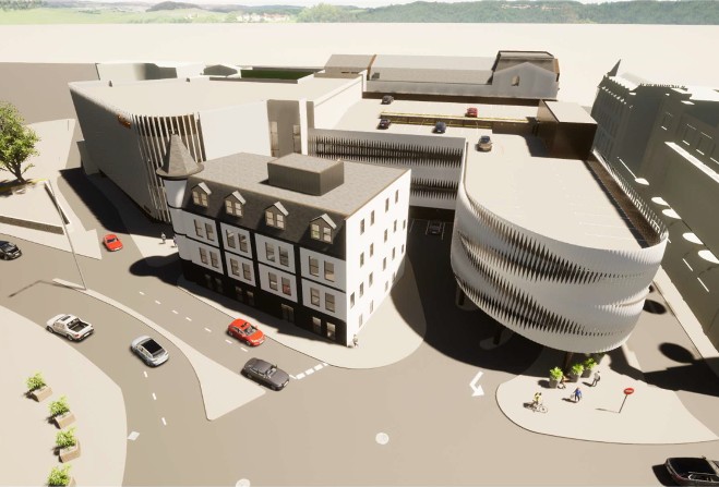 The proposed plans for the new development in Douglas