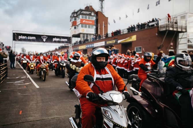Last year's 'Santa on a bike' which started at the Grandstand