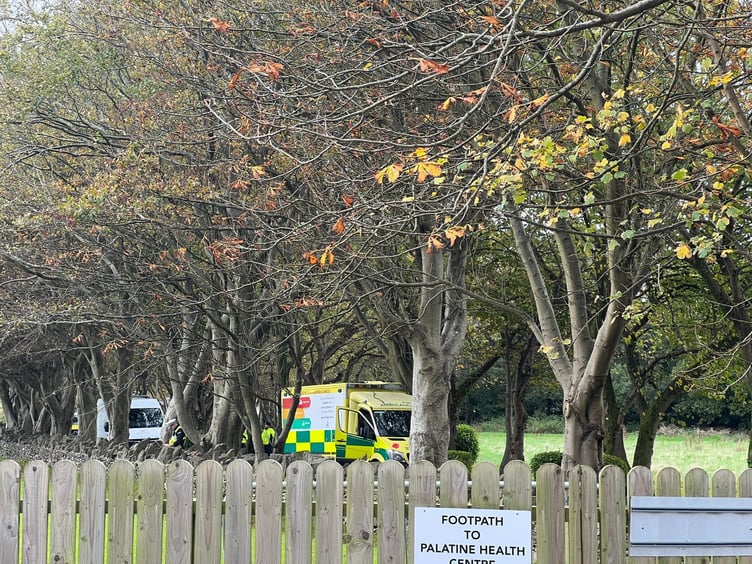 Pictures from the scene of the crash