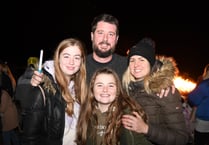 Dazzling display of colours lights up sea and sky
