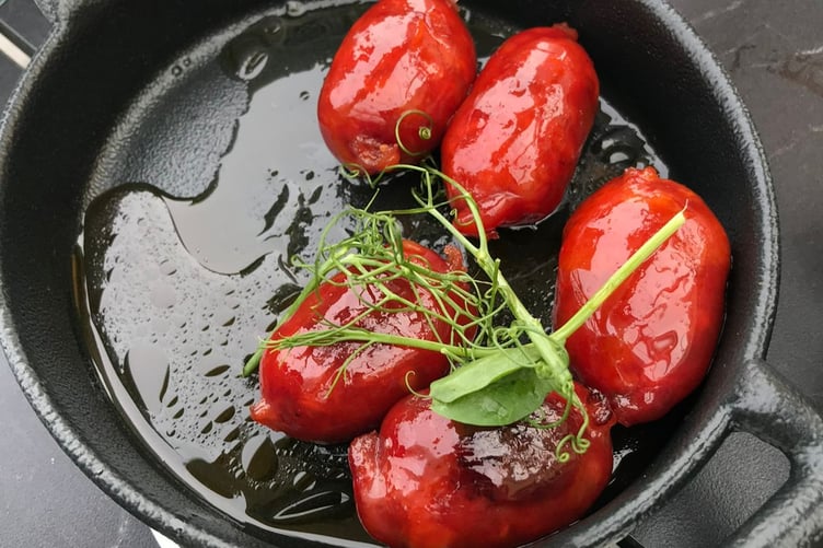 Chorizo drizzled in honey