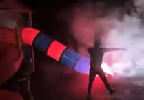Second video shows teens shooting fireworks down slide at Isle of Man playground