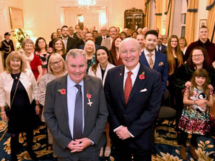 David praises team as he picks up MBE