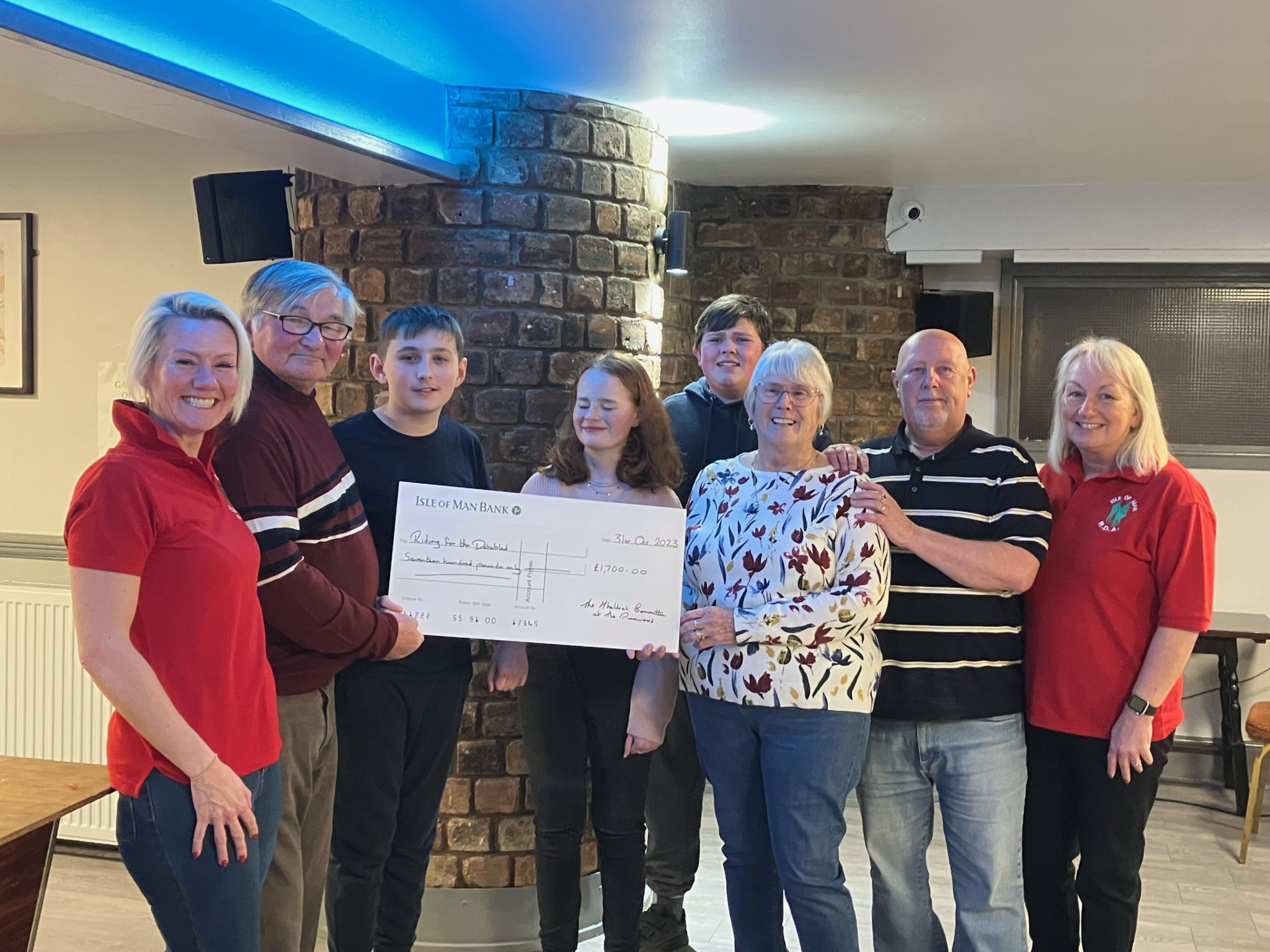 Club’s mhelliah raises funds for disabled riding charity