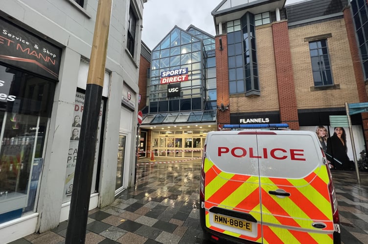 Police presence at Strand Street this morning
