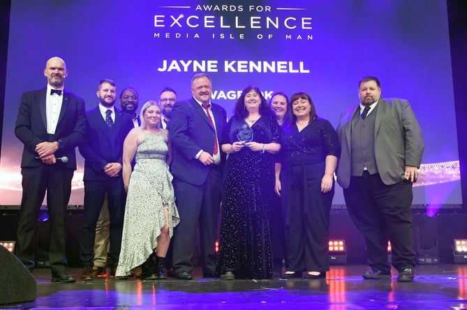 The 2023 Awards for Excellence hosted by Media Isle of Man - Zurich's Health and Wellbeing Initiative of the Year award, won by engineering company Swagelok