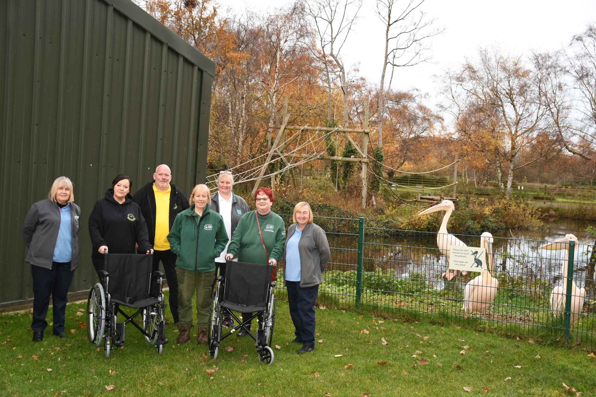Charity donates wheelchairs to Curraghs Wildlife Park