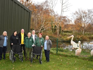 Charity donates wheelchairs to Curraghs Wildlife Park