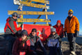 The 'emotional moment' walkers flew Manx flag on summit of Kilimanjaro
