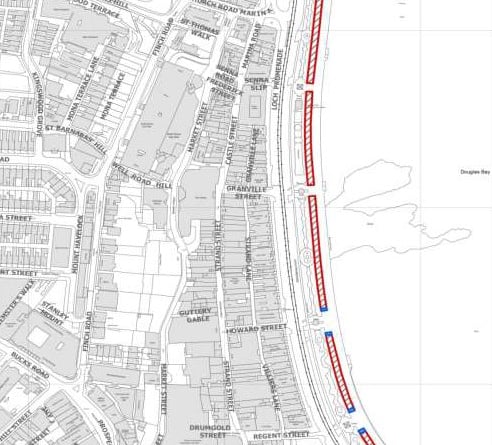 The Christmas period parking plan for Douglas Promenade
