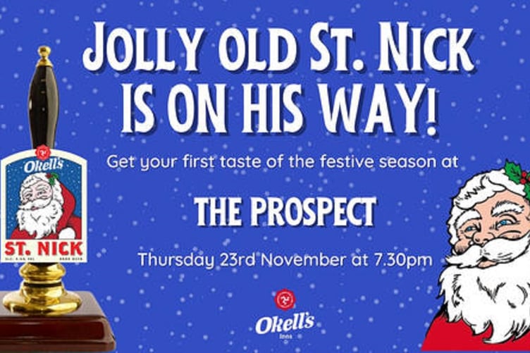 Free St Nick beer in Douglas tomorrow night