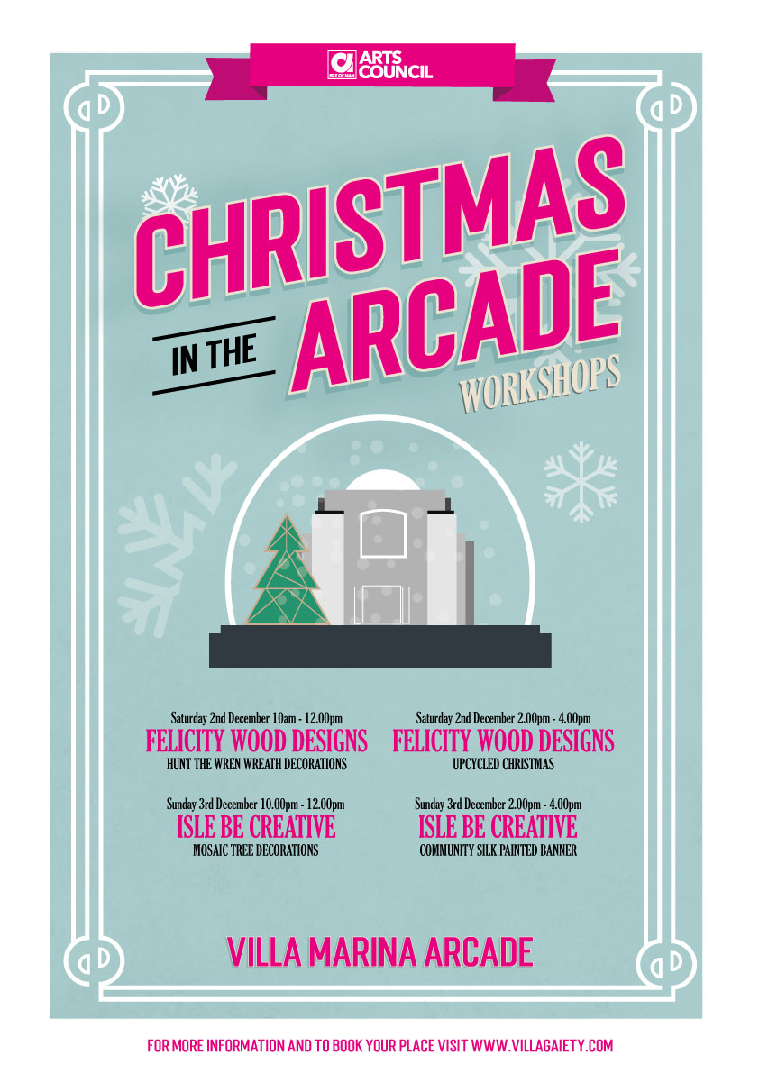 Festive art workshops in the arcade