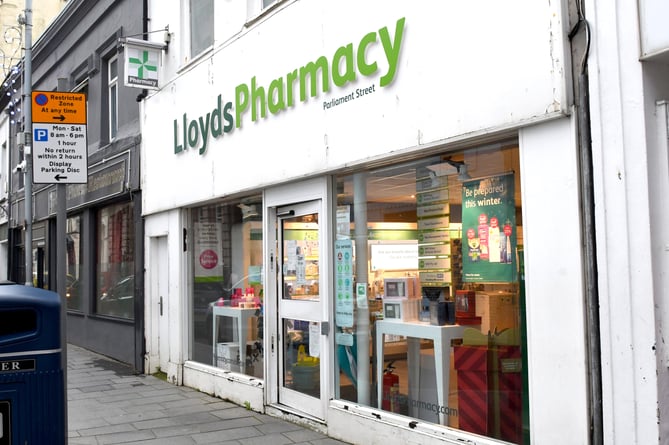 Lloyds Pharmacy branch on Parliament Street, Ramsey
