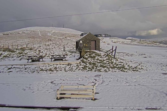 Snow on Snaefell