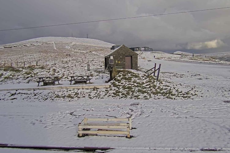Snow on Snaefell
