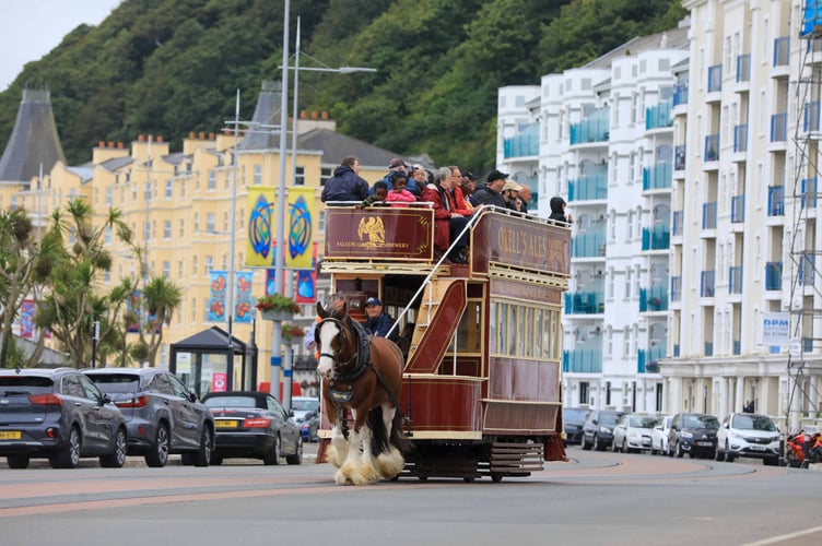 Horse Tram on Douglas Promenade. Photo by Callum Staley (CJS Photography)