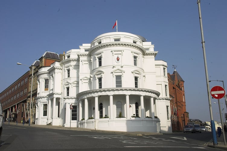 WEDDING CAKE BUILDING - HOUSE OF KEYS - TYNWALD