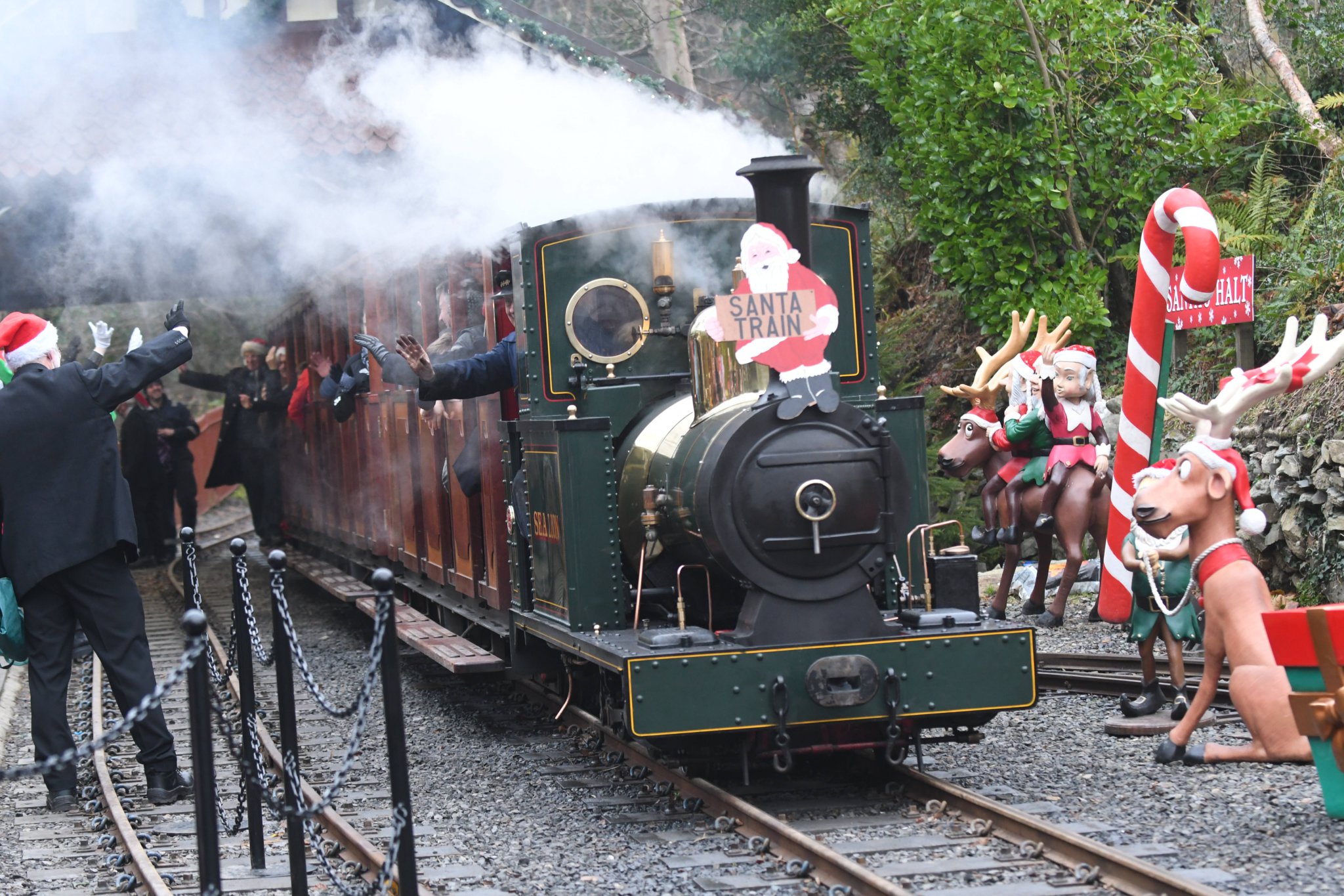 All aboard! Santa trains ready to go