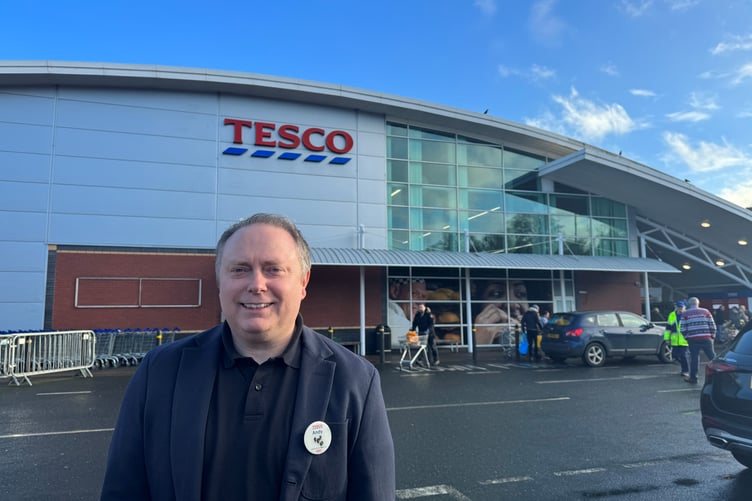 Andy Sanderson, Store Director at Tesco,