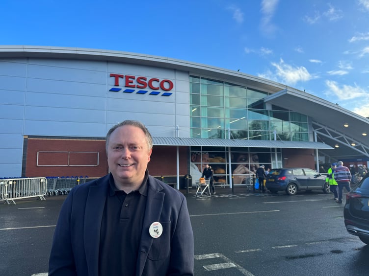 Andy Sanderson, Store Director at Tesco,