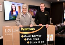 Woman 'had to sit down for 10 minutes' after winning new TV in contest