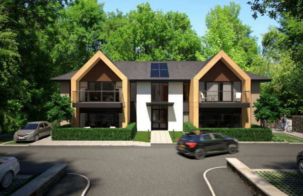 An artist's impression of the development at Sea Court, Victoria Road, Douglas