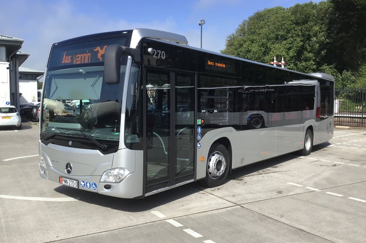 Bus Vannin has taken delviery of its first hybrid single deckers