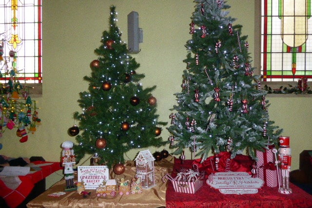 Christmas trees at Tenby St Johns