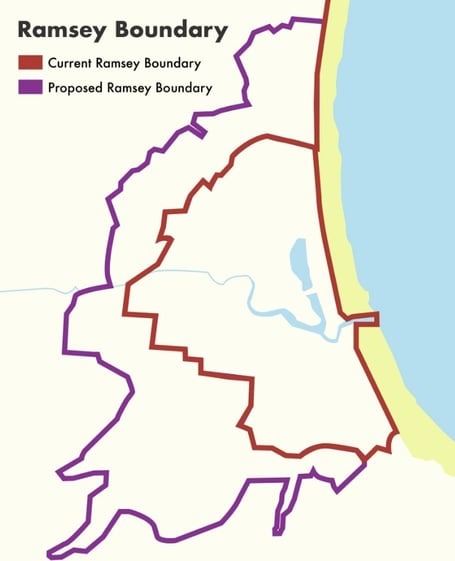 Plans for the Ramsey boundary extension