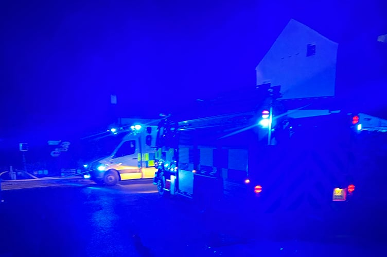 House fire last night