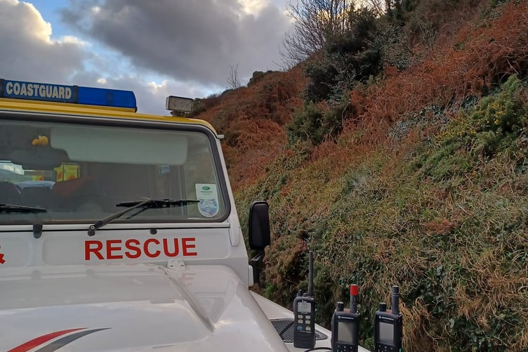 Peel Coastguard Team helped the patient who had fallen roughly five metres on Peel Hill