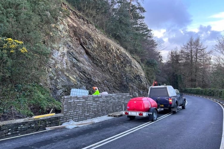 Work is to continue on the landslide at the Waterworks.