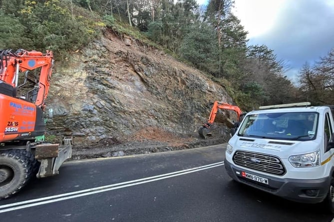Work is to continue on the landslide at the Waterworks.