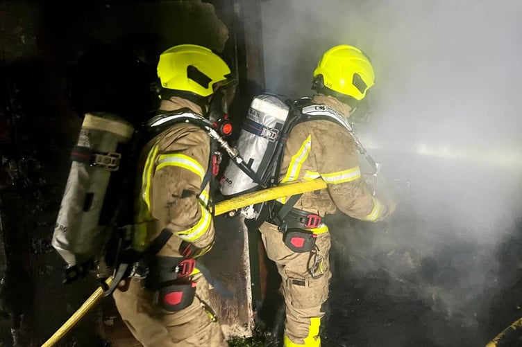 Isle of Man Fire crews battle outhouse blaze in Jurby