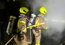 Firefighters spend more than two hours battling Douglas blaze