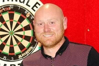 Darts player Kevin Lane